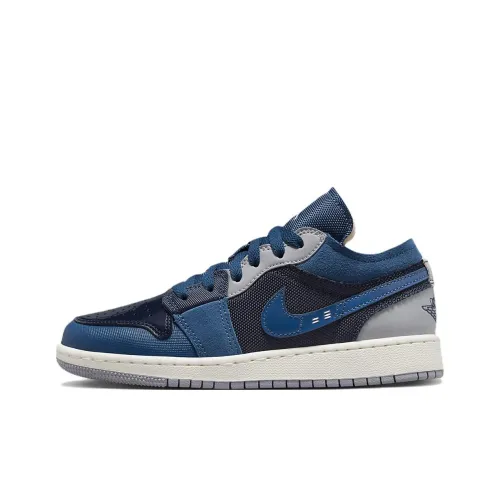 Jordan Air Jordan 1 Детские баскетбольные кроссовки с низким верхом для школьного возраста