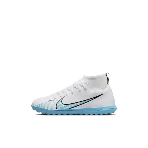 nike Slip-resistant Shock Absorbers MID Топ Футбольные бутсы Белый Детский