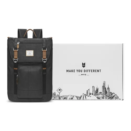 MYD Полиамид Рюкзак Ручной Ноутбук Сумка Рюкзак Средний Мужской Черный Бежевый Кокосовый Серый