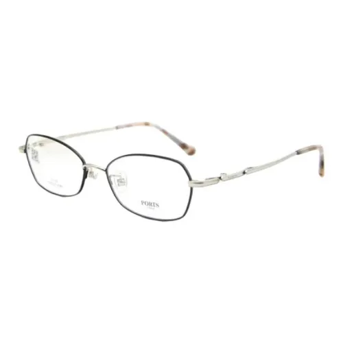 PORTS Титановый сплав Прямоугольные Оправы для очков Женские Черные
