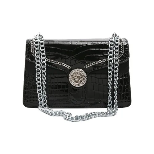 NOMK ПУ (полиуретан) с синтетической кожей сумка через плечо женская черный розовый коричневый хаки