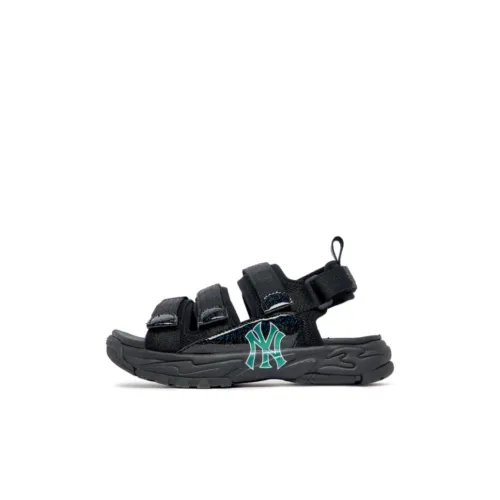 MLB Sandal Series New York Yankees Противоскользящие Устойчивые к истиранию Детские Сандалии Черные Зеленые Детские