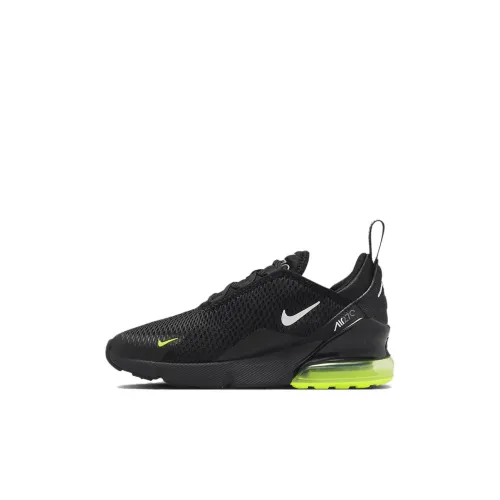 Nike Air Max 270 BP Детские повседневные кроссовки Черный Зеленый Для детей 3-7 лет