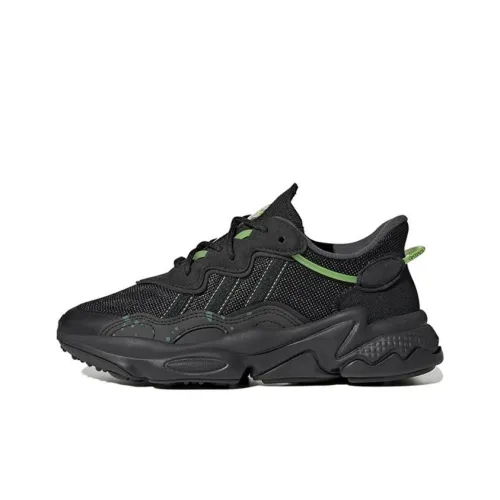 Adidas Originals Ozweego Slip-resistant Abrasion-resistant Low Top Kids Lifestyle Shoes Black Adidas Originals Ozweego Противоскользящий Устойчивый к истиранию Низкий Топ Детские Лайфстайл Кроссовки Черный