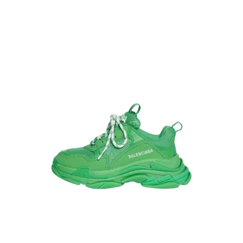 Balenciaga Triple S Низкие Кроссовки Спортивные Зеленые Детские