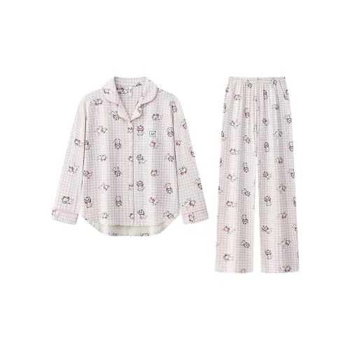 Gongdie X Disney Пижамный комплект женский розовый фиолетовый