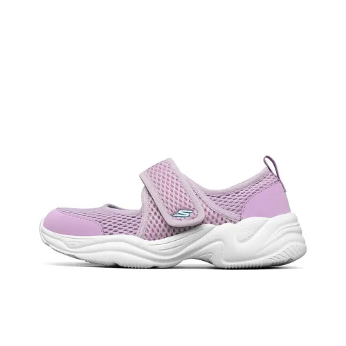 Skechers Lite Styles Устойчивый к истиранию Дышащий Низкий Топ KIDS Lifestyle Shoes Фиолетовый Белый