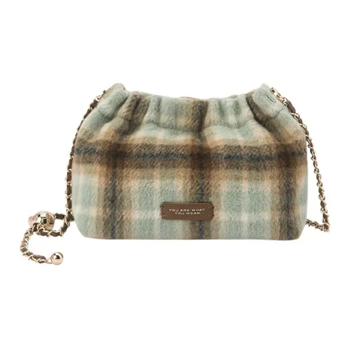 SEM R Полиэстер Сумка через плечо Средняя Женская Зеленый Кофейный Тон Кофе Бургунди