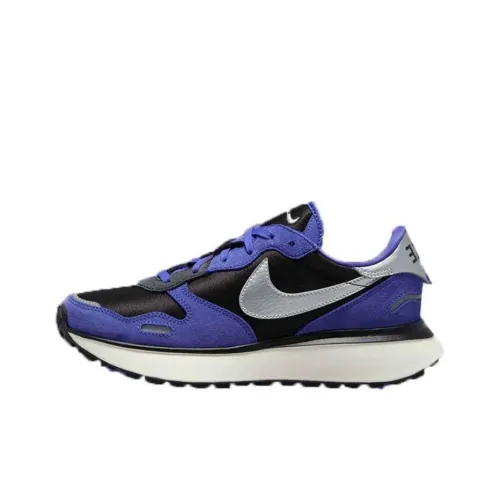 Nike Phoenix Waffle Амортизация Износостойкий Низкий Топ KIDS Lifestyle Shoes Синий Черный