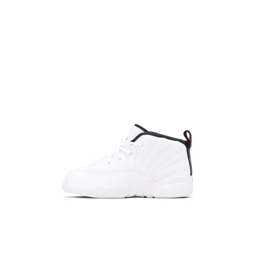 Jordan Air Джордан 12 Ретро Твист TD Противоскользящая MID Топ Обувь для младенцев и малышей Белый Infant And Toddler