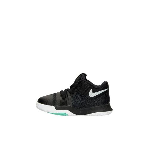 Nike Kyrie 3 TD Ирвинг 3 Slip-resistant Shock Absorbers Низкий топ Обувь для младенцев и малышей Черный Infant And Toddler