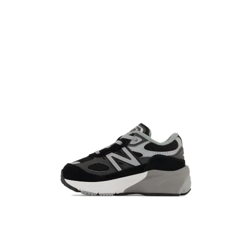 New Balance NB 990 V6 Toddler Дышащий Wa Легкий Низкий Топ Обувь для младенцев и малышей Черный Infant Wa Toddler