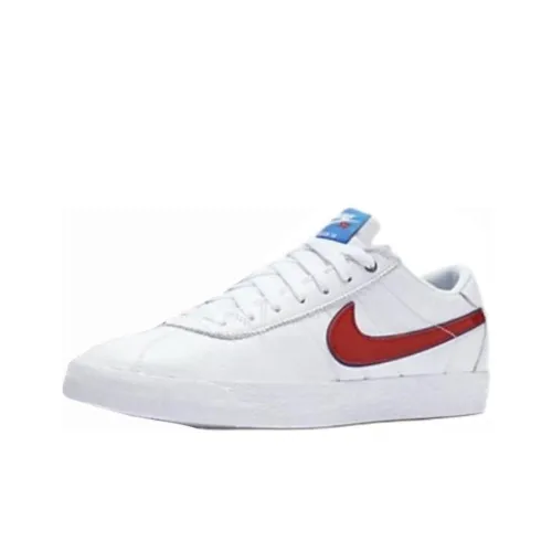 Nike Bruin Slip Resistant Abrasion Resistant Low Top Скейтборд Кроссовки Unisex Белый