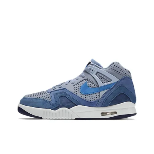 Nike Air Tech Challenge 2 Slip-Resistant Abrasion-Resistant MID Топ Тренировочные Кроссовки Unisex Light Blue