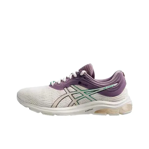 Asics Gel Impulse 11 Low Top Беговые кроссовки Унисекс Белый Серый Фиолетовый