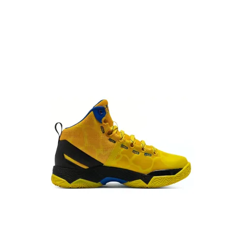 Under Armour Curry 2 Детские баскетбольные кроссовки Высокий Топ Предшкола