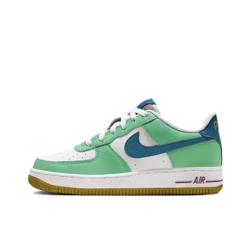 Nike Air FORCE 1 LV8 BG Устойчивый к истиранию Низкий Топ КIDS Лайфстайл Обувь Зеленый