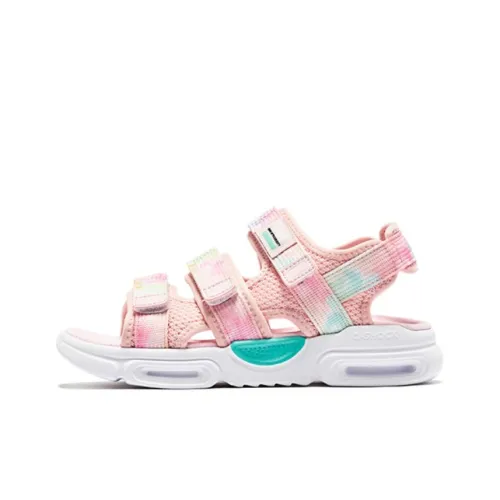 QIAODAN Противоскользящие Износостойкие Легкие Детские Сандалии Розовые Зеленые Подростковые