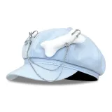 Синий, кость, цепочка