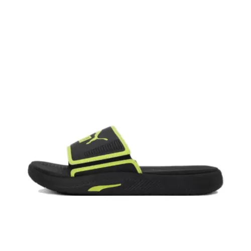 PUMA Softride Sandal Слипоны Черный Зеленый Мужской