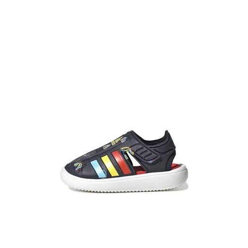 Adidas Water Sandal Устойчивая к истиранию Низкая Обувь для малышей Черная Красная для младенцев и малышей