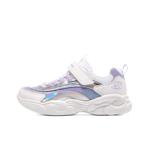 Skechers Unicorn Storm Low Топ Детская Беговая Обувь Белый Фиолетовый