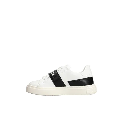 BALMAIN Низкий Топ Детские Скейтбординги Черный Белый Детский