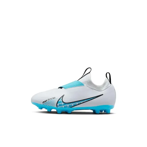 Nike Air Zoom Vapor 15 Academy HG Low Топ Детские футбольные бутсы Сине-белый KIDS