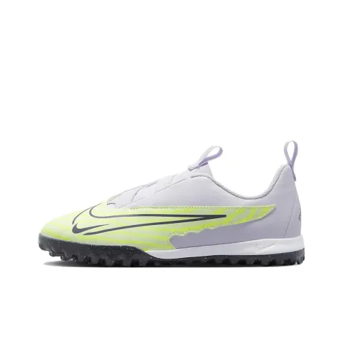 Nike Phantom GX Нескользящий Легкий Низкий Топ Футбольные бутсы Серый Зеленый Подростки