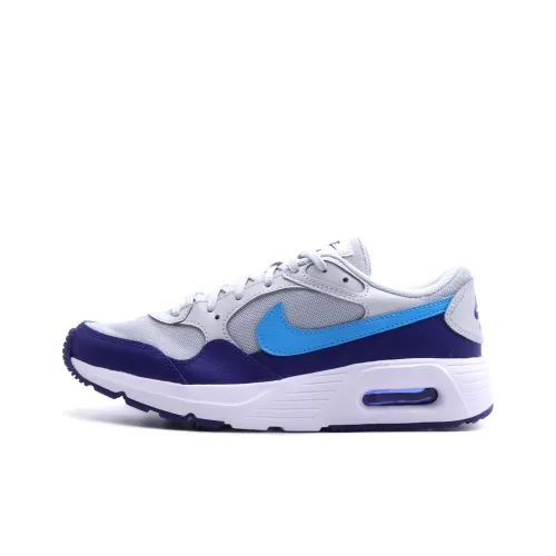 Nike Air Max SC GS Low Топ Детские беговые кроссовки Белый Синий Подростки