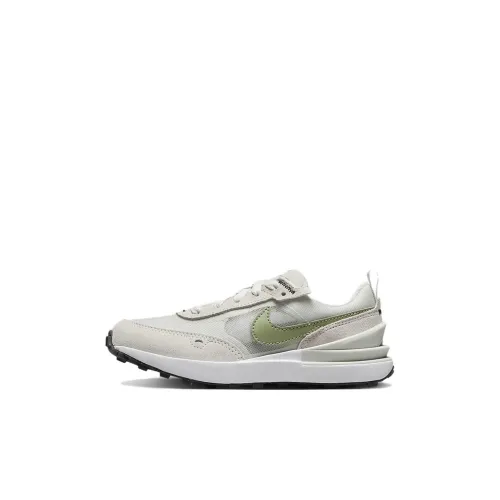 Nike Waffle One Ps Anti KICK и устойчивый к истиранию низкий топ KIDS Lifestyle Shoes Серый Зеленый для детей 3-7 лет
