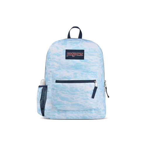 JanSport Полиэстер Рюкзак Стандартный Унисекс Небесно-Синий и Белый Облака