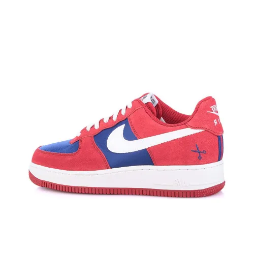 Nike Air Force 1 Ножницы Slip-resistant Low Top Скейтборд Кроссовки Мужские Красный Синий