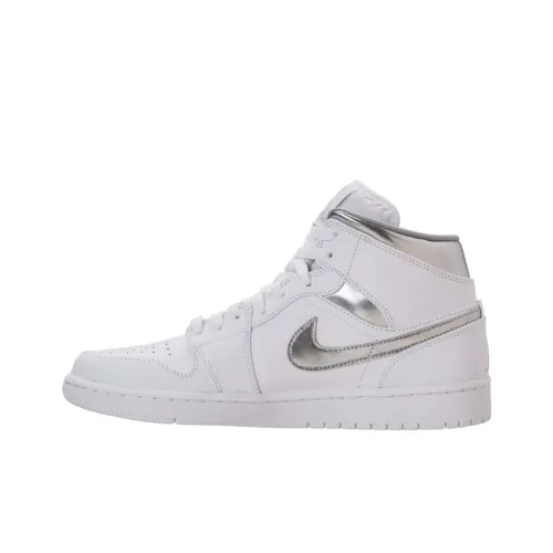 Jordan Air Jordan 1 Ретро MID Pure Money Non Slip Легкий MID Топ Винтажные баскетбольные кроссовки Мужской Белый