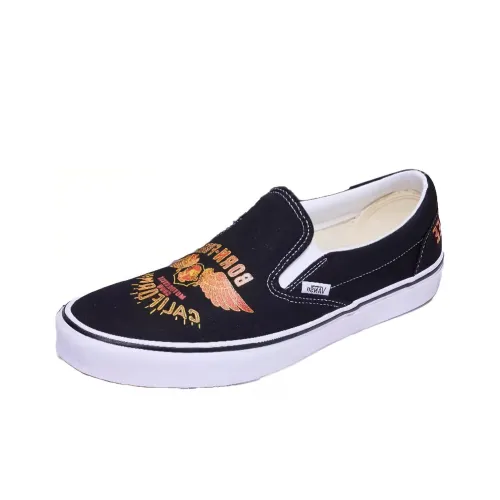 Born Free x Vans Slip On Series Low Top Скейтборд Кроссовки Unisex Черный