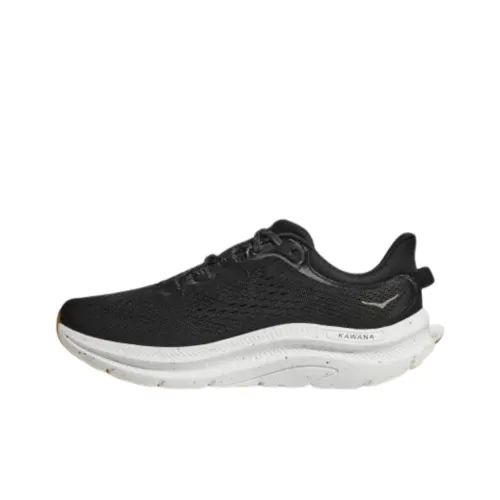 HOKA ONE ONE Kawana Шокабойеры Противоскользящие Устойчивые к истиранию Низкий Топ Беговые кроссовки Женские Черный