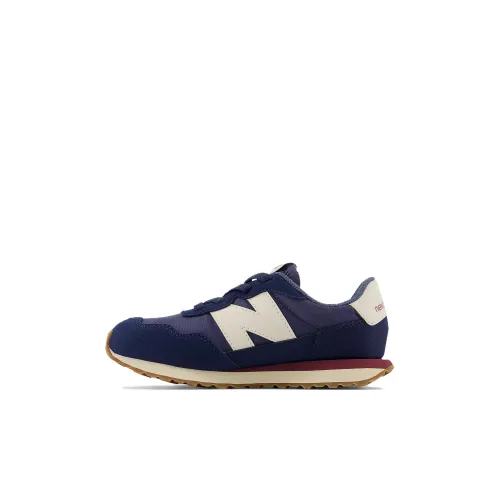 New Balance NB 237 Bungee Кружево Низкий Топ Детская Беговая Обувь Темно-Синий Детский