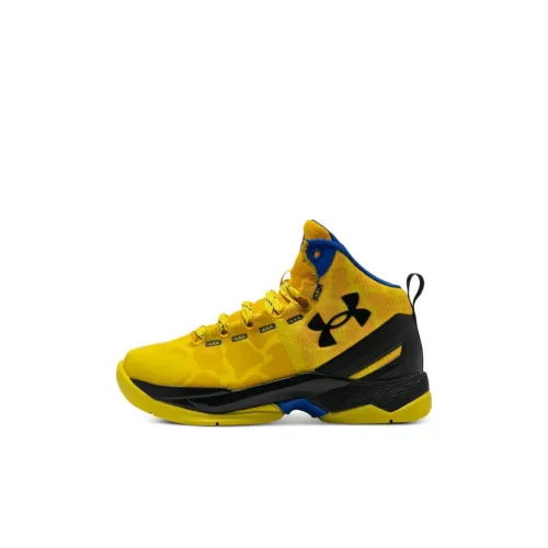 Under Armour Curry 2 Детские баскетбольные кроссовки Высокий Топ Предшкола