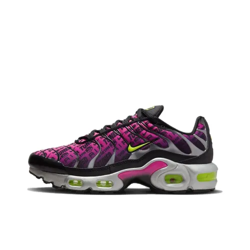 Nike Air Max Plus Low Top Kids Lifestyle Shoes Purple Black Teenagers