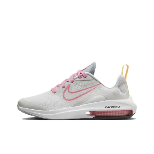 Nike Air Zoom Arcadia 2 Slip-resistant Shock Absorbers Низкий топ Детские беговые кроссовки Серый Белый Подростки