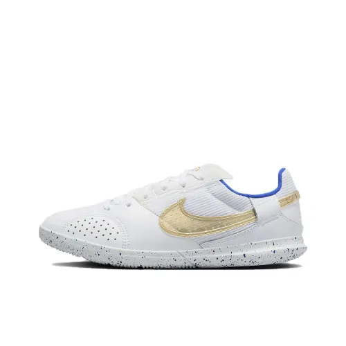 Nike Streetgato Slip-resistant Anti KICK Амортизация Низкие футбольные бутсы для детей Белый