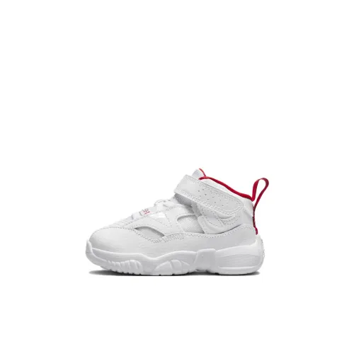 Jordan Jumpman Два Trey Slip Resistant Anti KICK Амортизация Низкий Топ Обувь для младенцев и малышей Белый Infant And Toddler