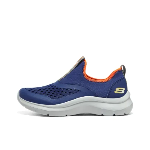 Skechers Adventure Track Low Топ Детские беговые кроссовки Синий Подростки