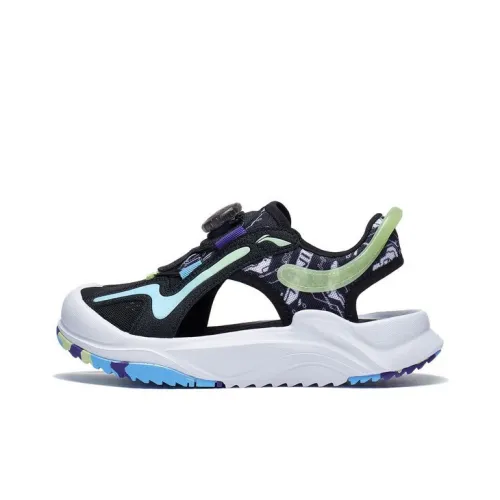 LINING YOUNG CyberFLUID Амортизация Устойчивость к истиранию Отскок Детские Сандалии Черный Зеленый Подростки