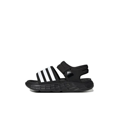 Adidas Duramo Sandals противоскользящие устойчивые к истиранию сандалии черные детские