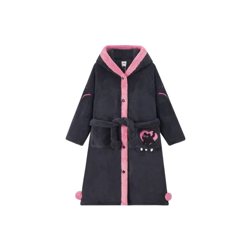 YSO Cool cat series Sleep Robe Women's Black