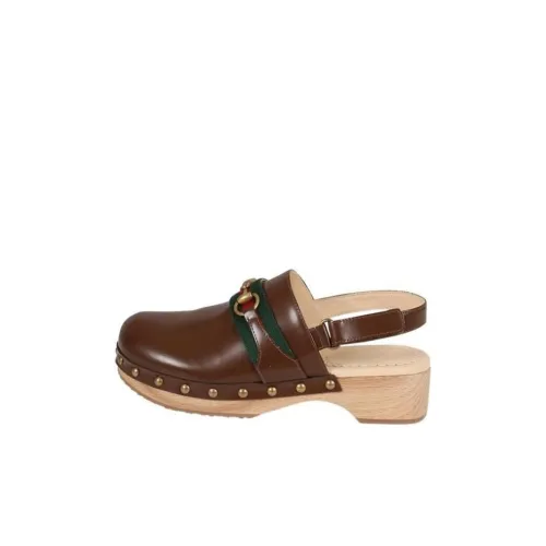 GUCCI Пряжка Horsebit Модные Сандалии Коричневый Дети Возраст 3-7 лет