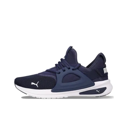 PUMA Softride Enzo Evo Амортизаторы Shock противоскользящие устойчивые к истиранию MID топ беговые кроссовки мужской синий