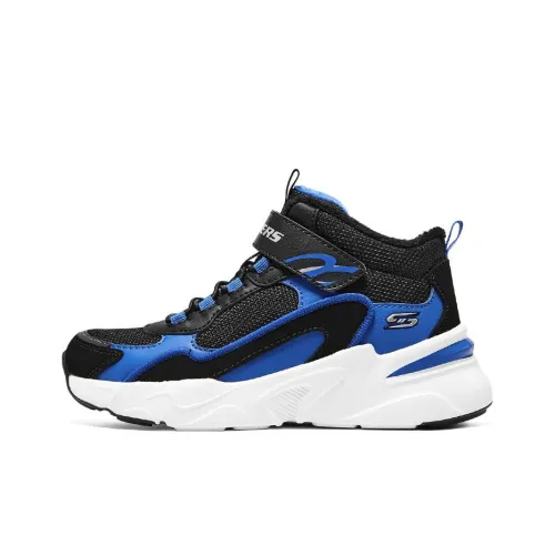 Skechers BOBS BAMINA Anti KICK Детские повседневные туфли Черный Синий Подростки