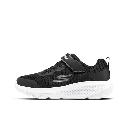 Skechers GO RUN Elevate Low Топ Детские беговые кроссовки Черный белый Подростки